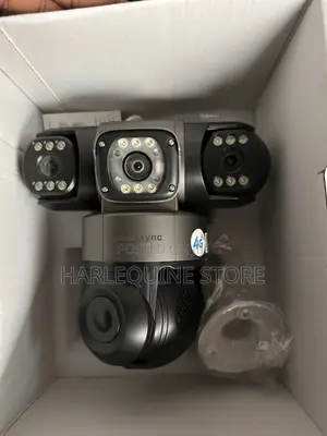V380 Triple Lens PTZ Solar CCTV Camera