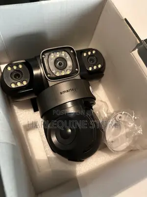 V380 Triple Lens PTZ Solar CCTV Camera