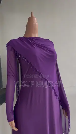 Purple Beaded Gown