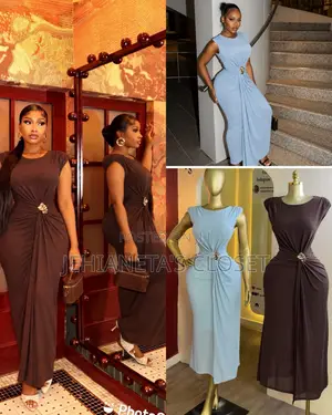 Ruched Draped Maxi Dress