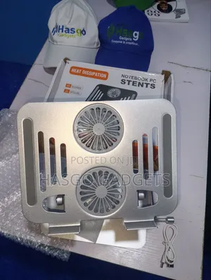 360° Rotable Laptop Stand With Dual Cooling Fan