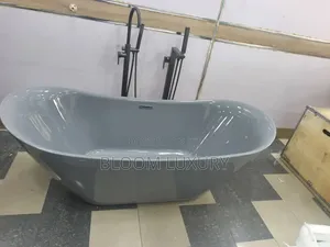 Grey Acrylic Freestand Bathtub