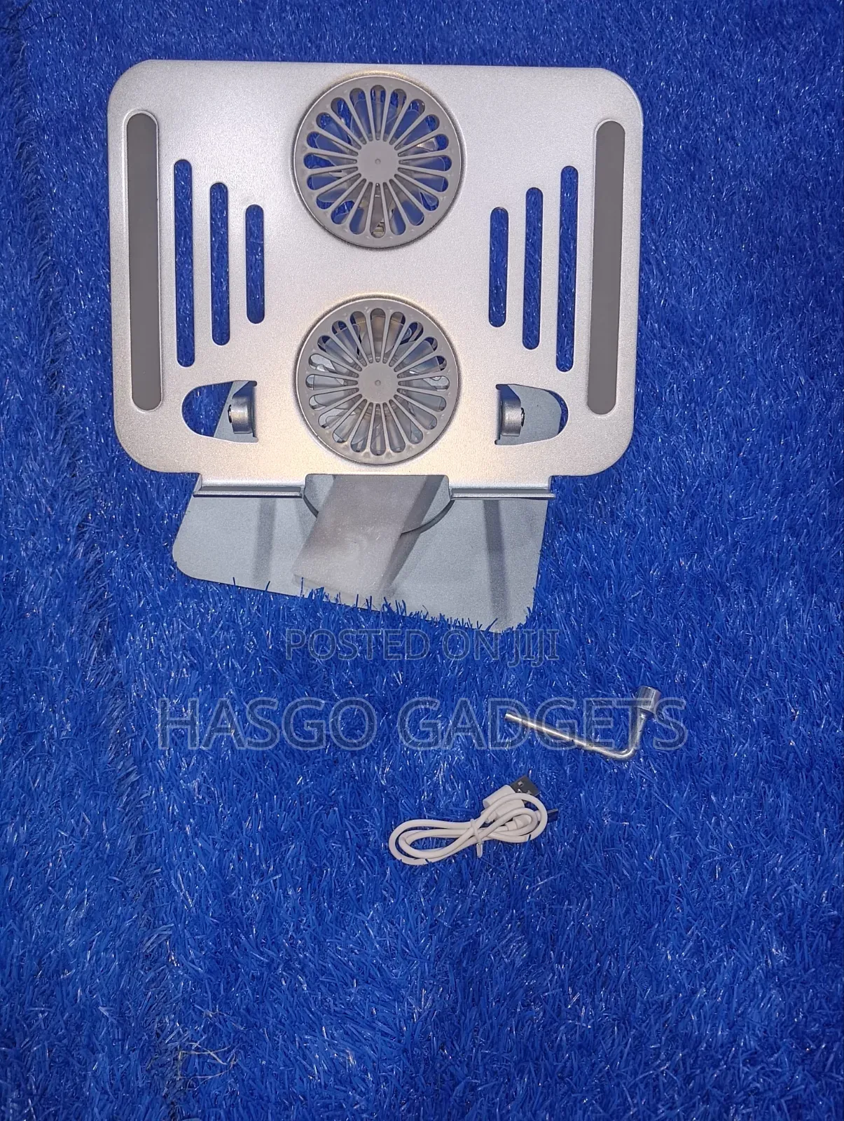 360° Rotable Laptop Stand With Dual Cooling Fan
