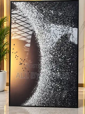 Golden Wave Elegance Acrylic Frame