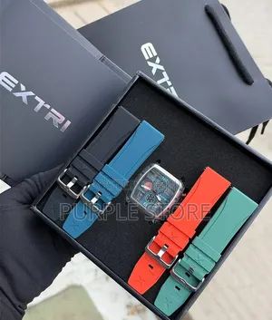 Extri Solid Men's Chronograph Watches With 4 Straps