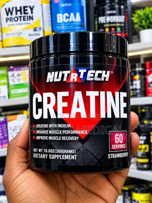 Creatine Monohydrate Powder Strawberry Flavor