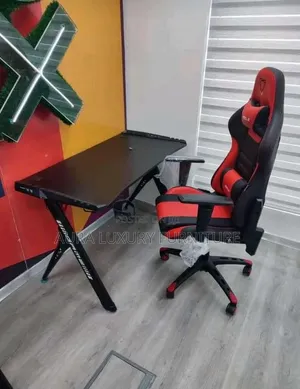 Gaming Chair and Table With Led Light