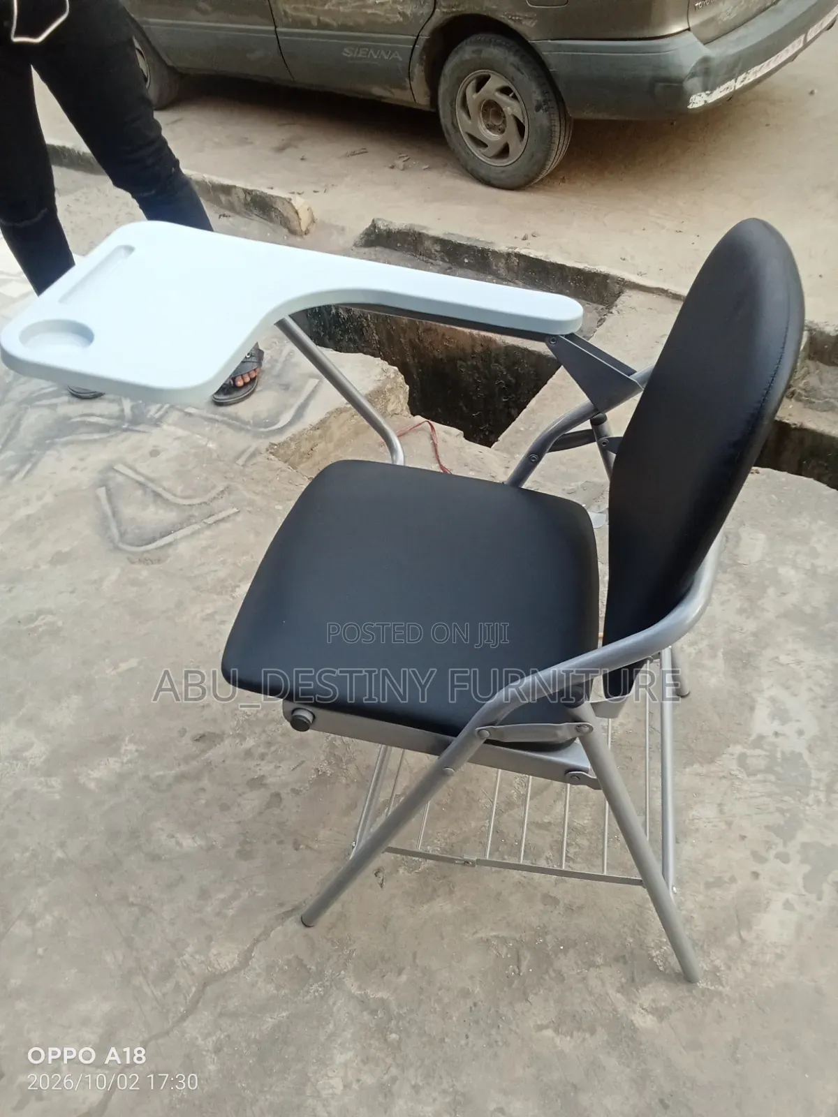 Student Folding Writing Chair With Net Under