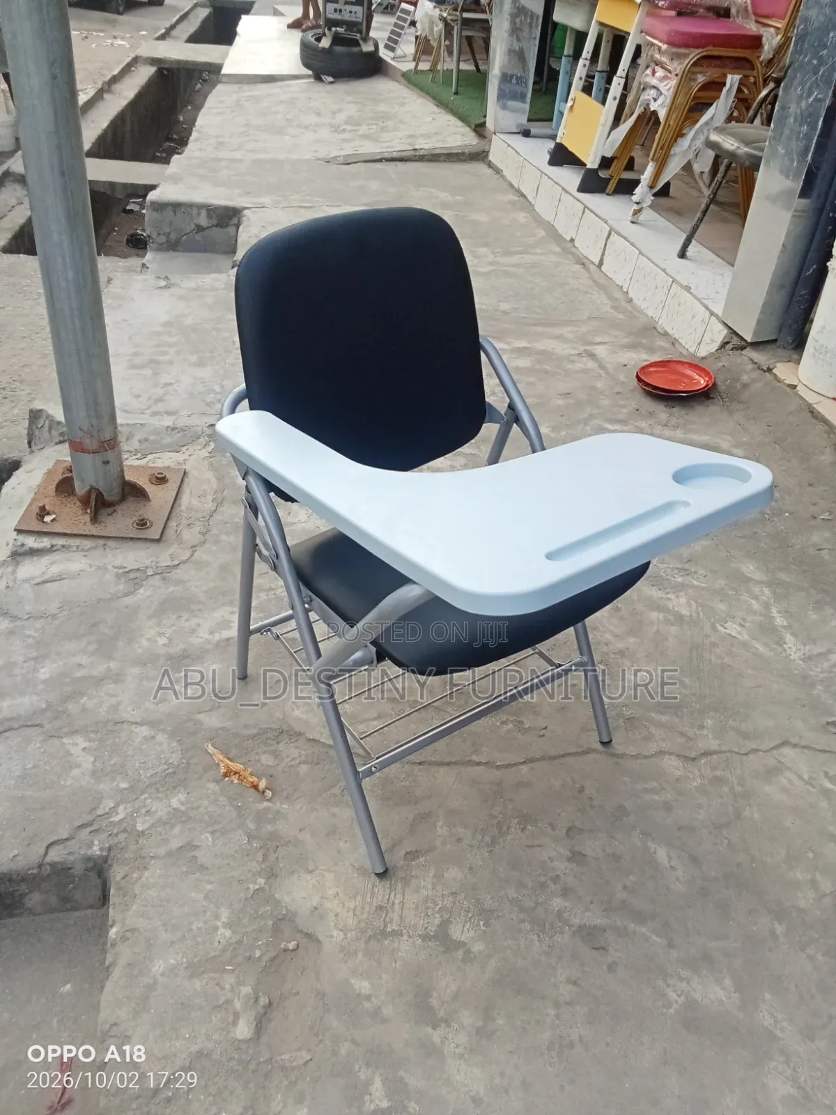 Student Folding Writing Chair With Net Under