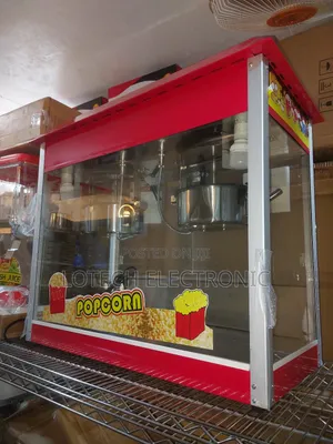 Industrial Double Pot Popcorn Machine With Glass Display