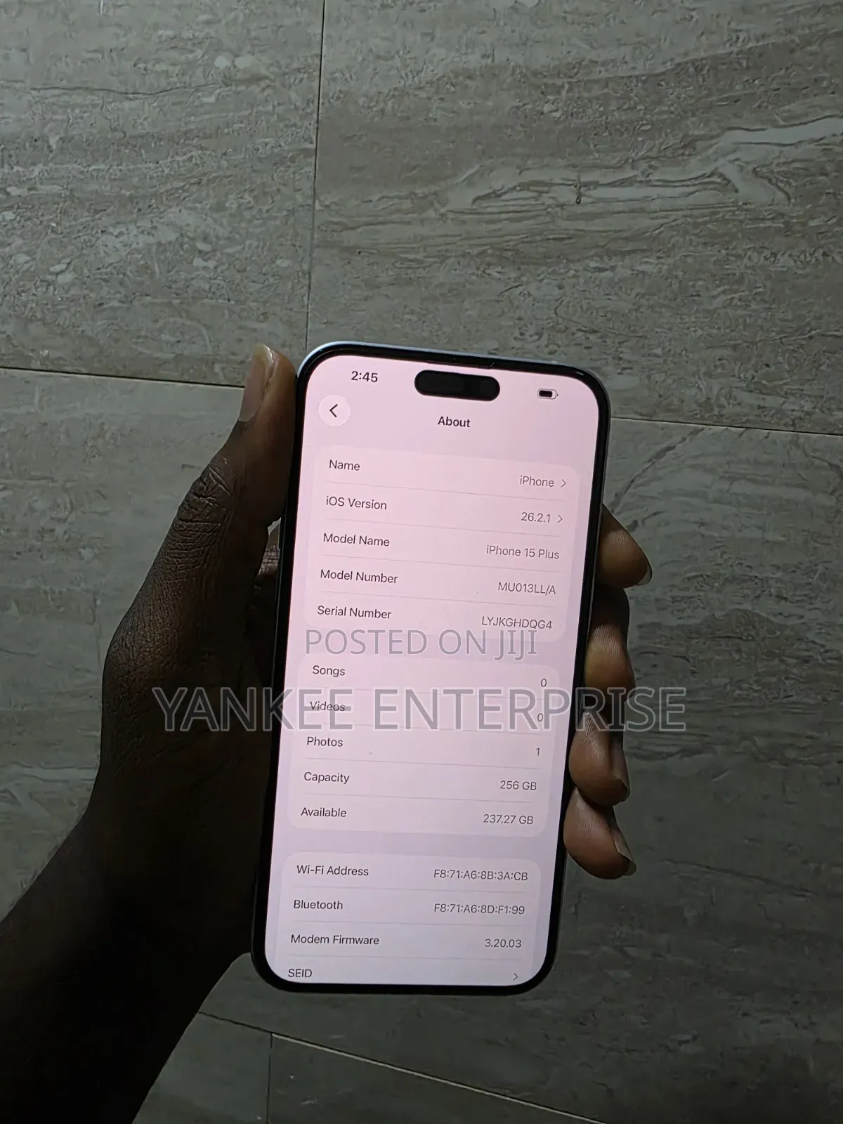 Apple iPhone 15 Plus 256 GB Blue