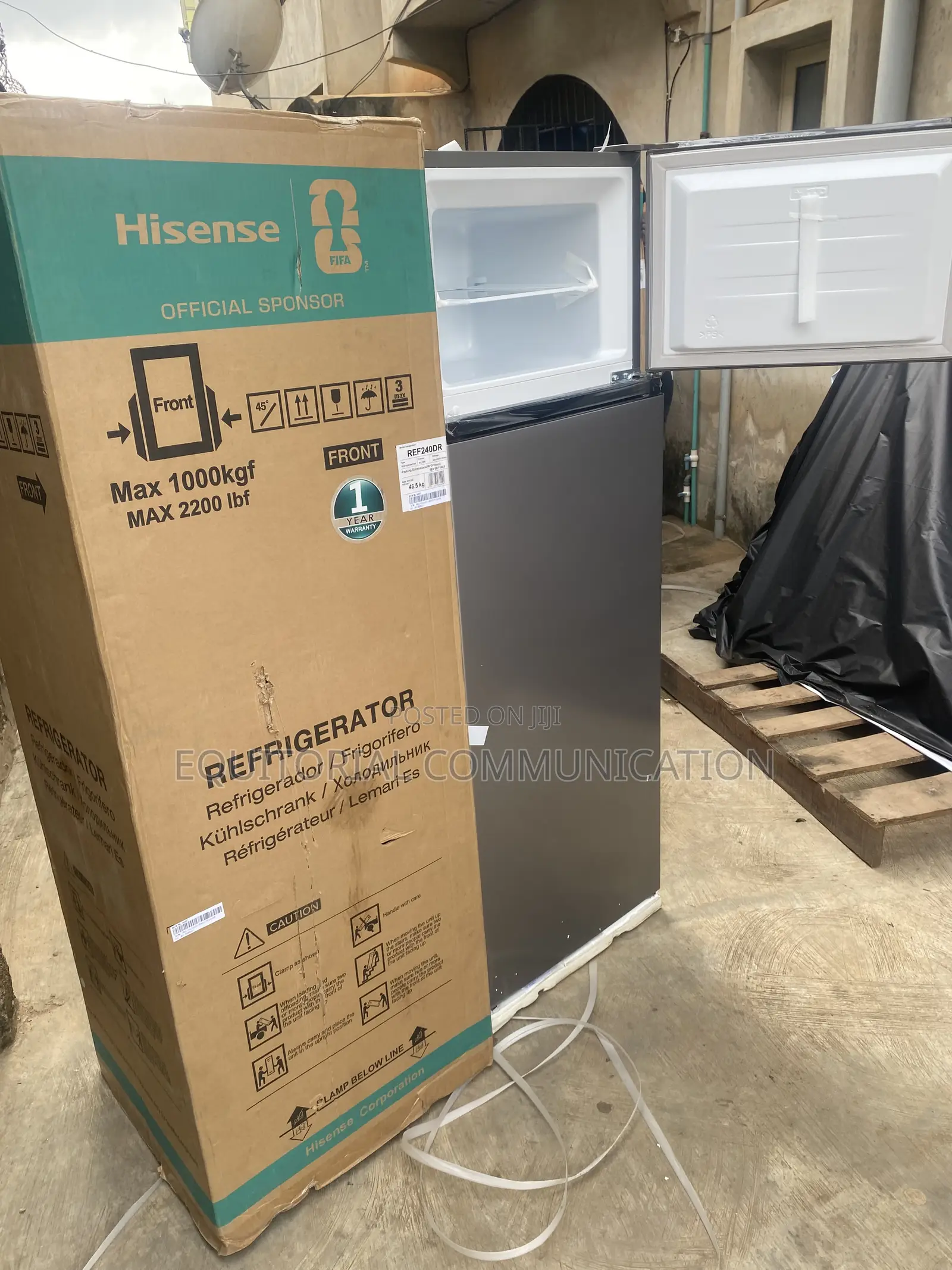 Isense 240L REF240DR Two-Door Refrigerator Top Freezer