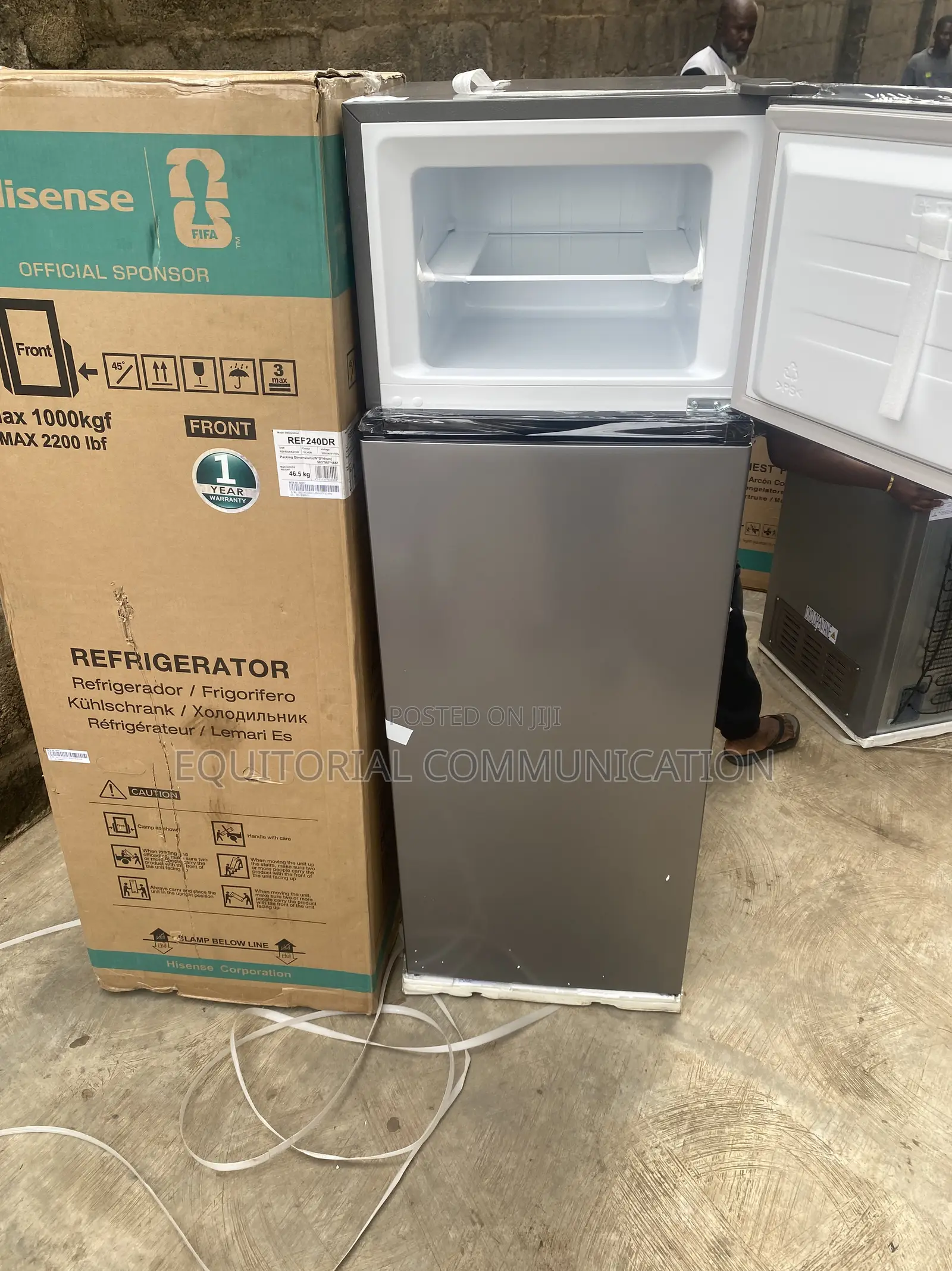 Isense 240L REF240DR Two-Door Refrigerator Top Freezer
