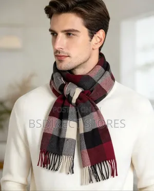 GENUINE GANT D2. Multi Check Wool Scarf Antracit Melange