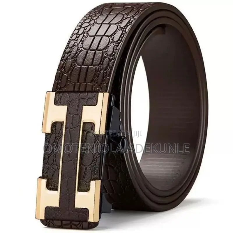 Original Leather Belt for Men - Automatic Buckle - Brown & Black