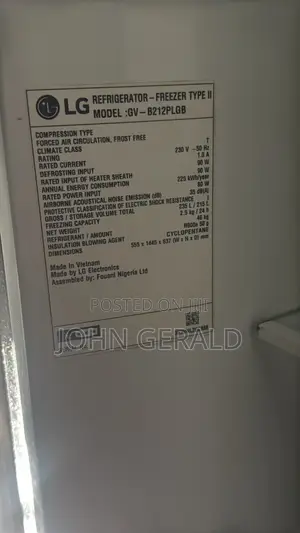 LG Inverter Compressor Refrigerator 215L– Very Clean