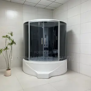Luxury Corner Steam Shower Cabin Jacuzzi - Standing Steam Sauna Bath