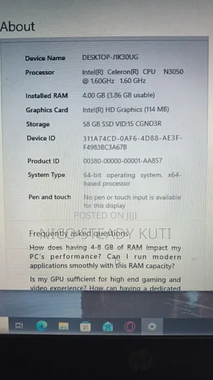 Laptop HP Stream 11 4GB Intel Core i5 SSD 48GB