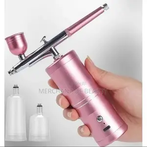 Pink Portable Mini Airbrush Kit Rechargeable
