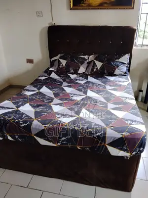 Cozy Brown Bed Frame and Mattress 4X6