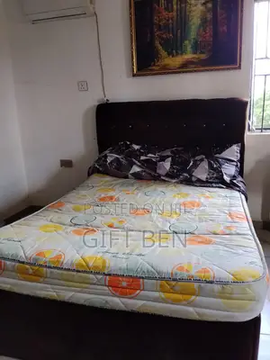 Cozy Brown Bed Frame and Mattress 4X6