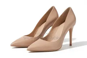 Ladies Nude Block Heels - Classy Owambe Heels