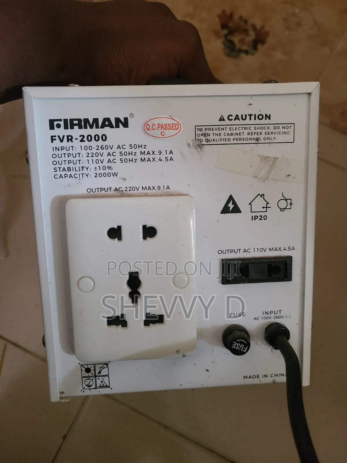 Firman Stablizer 2000W