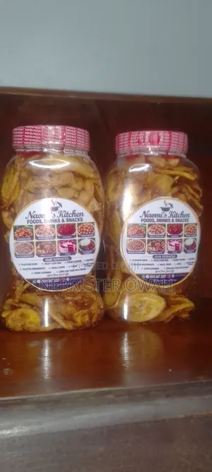 Plantain Chips and Milky Chin Chin.