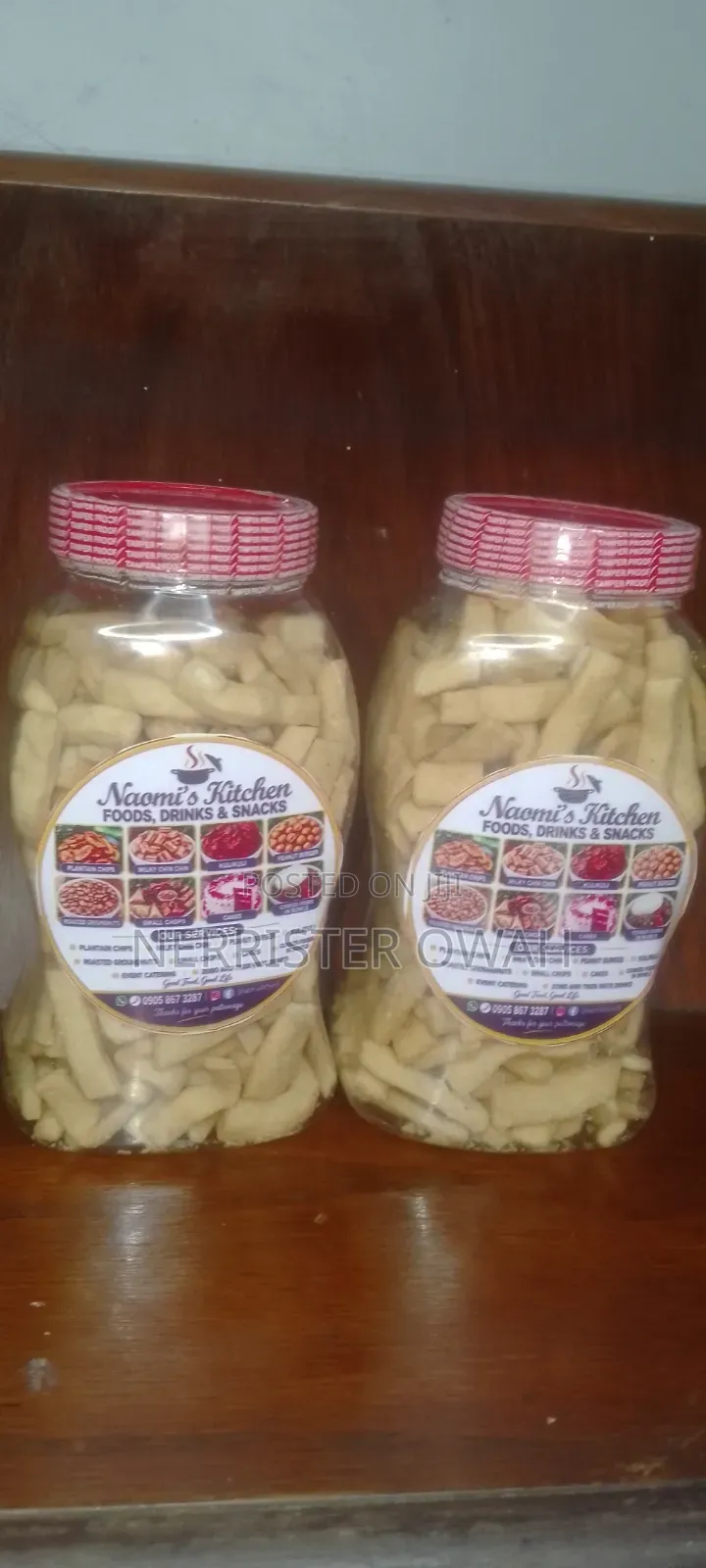 Plantain Chips and Milky Chin Chin.