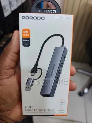 Porodo 5in1 Multi Port Hub