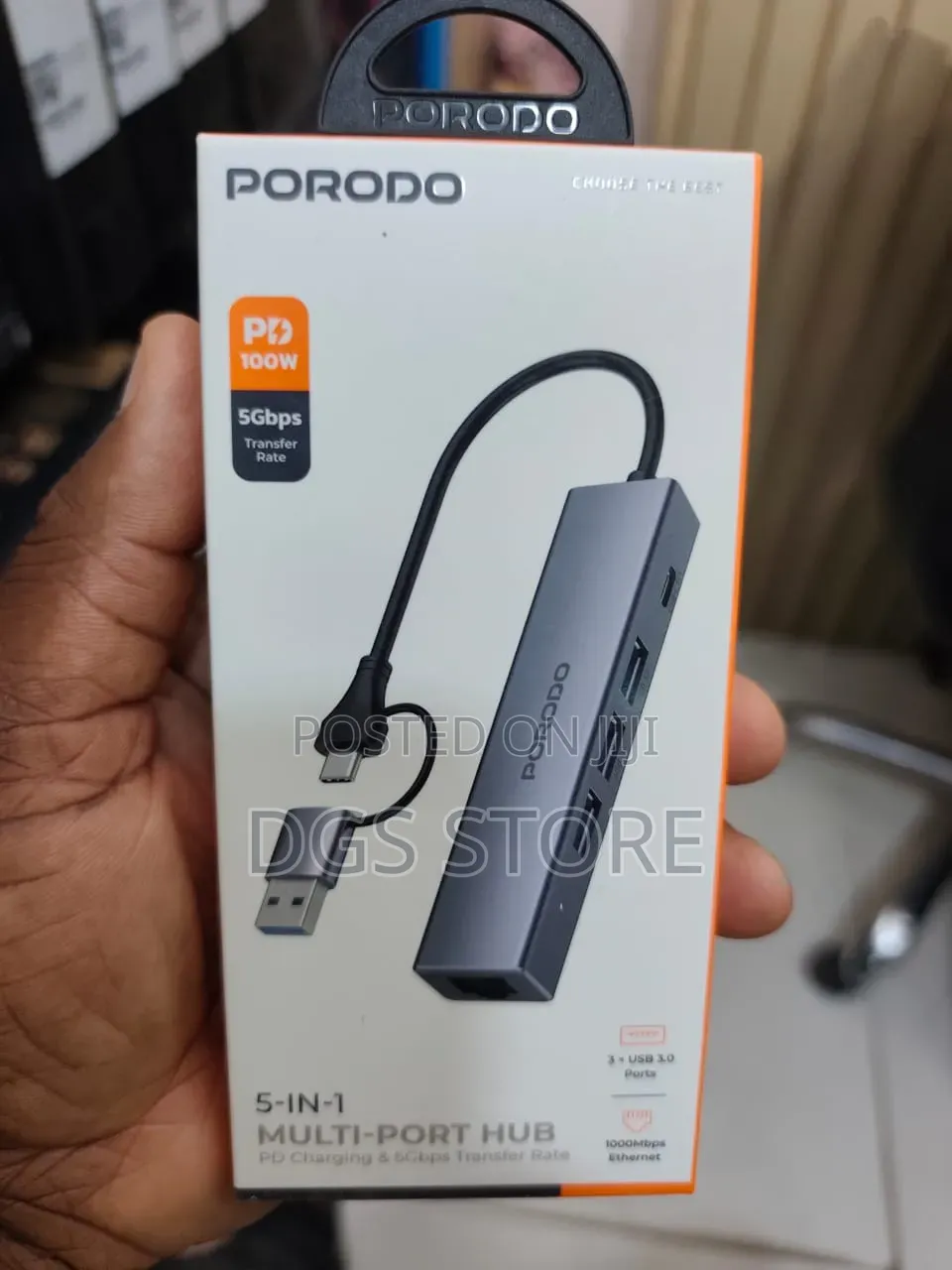 Porodo 5in1 Multi Port Hub