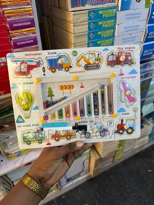 Children 3-in-1 Magnetic Wooden Puzzle Board