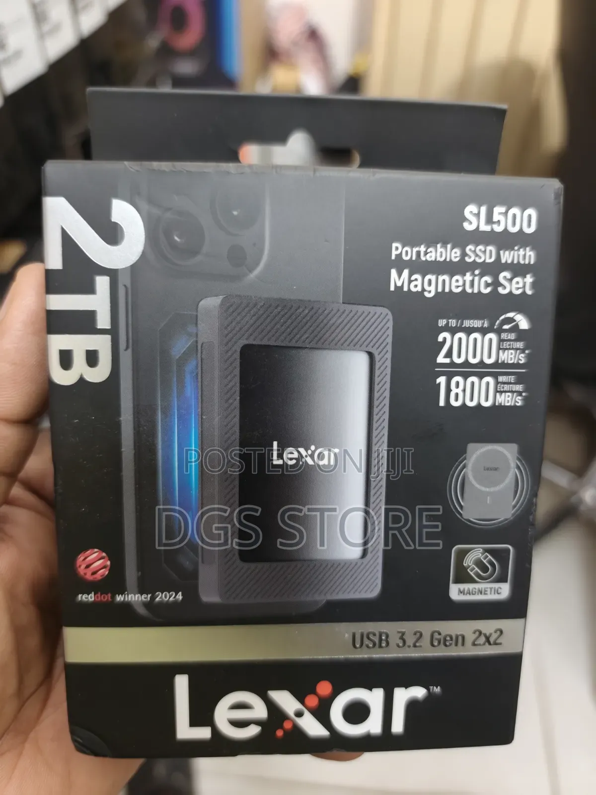 Lexar SL500 Portable SSD With Magnetic Set 2tb 2000mbs