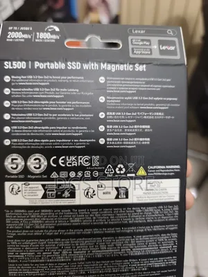 Lexar SL500 Portable SSD With Magnetic Set 2tb 2000mbs