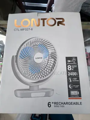 Lontor 6inch Rechargeable Mini Fan