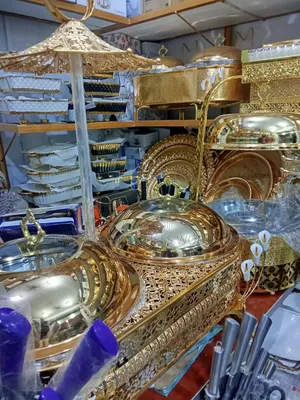 Double Golden Stylish Chaffing Dish