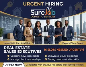 Real Estate Sales Executives (6 Slots Needed Urgently)