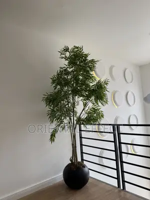 Pot With Artificial Mahonia Tree | Home Décor Nigeria