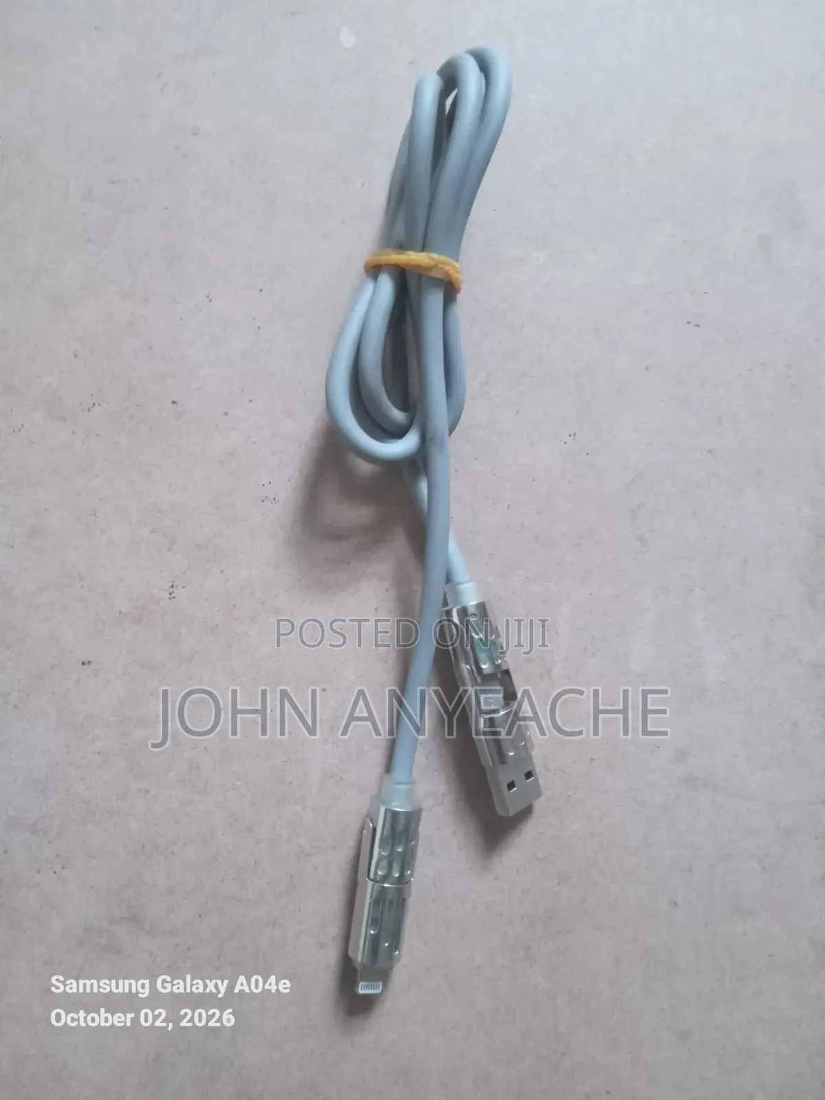Premium 4-in-1 Mechanical Convertible Fast Charging Cable - Gray