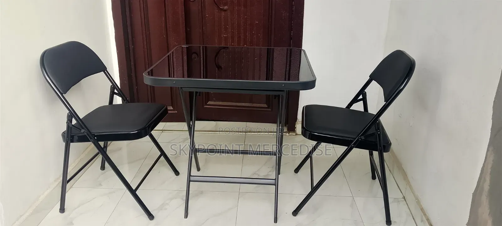 A Foldable Table and Chairs