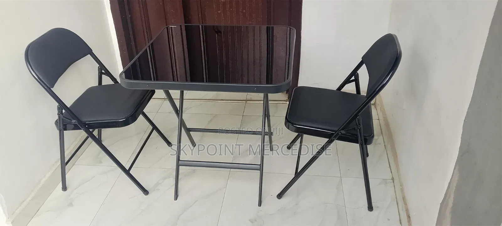 A Foldable Table and Chairs
