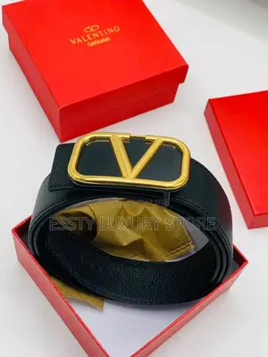 Valentino Pure Leather Unisex Waist Belt