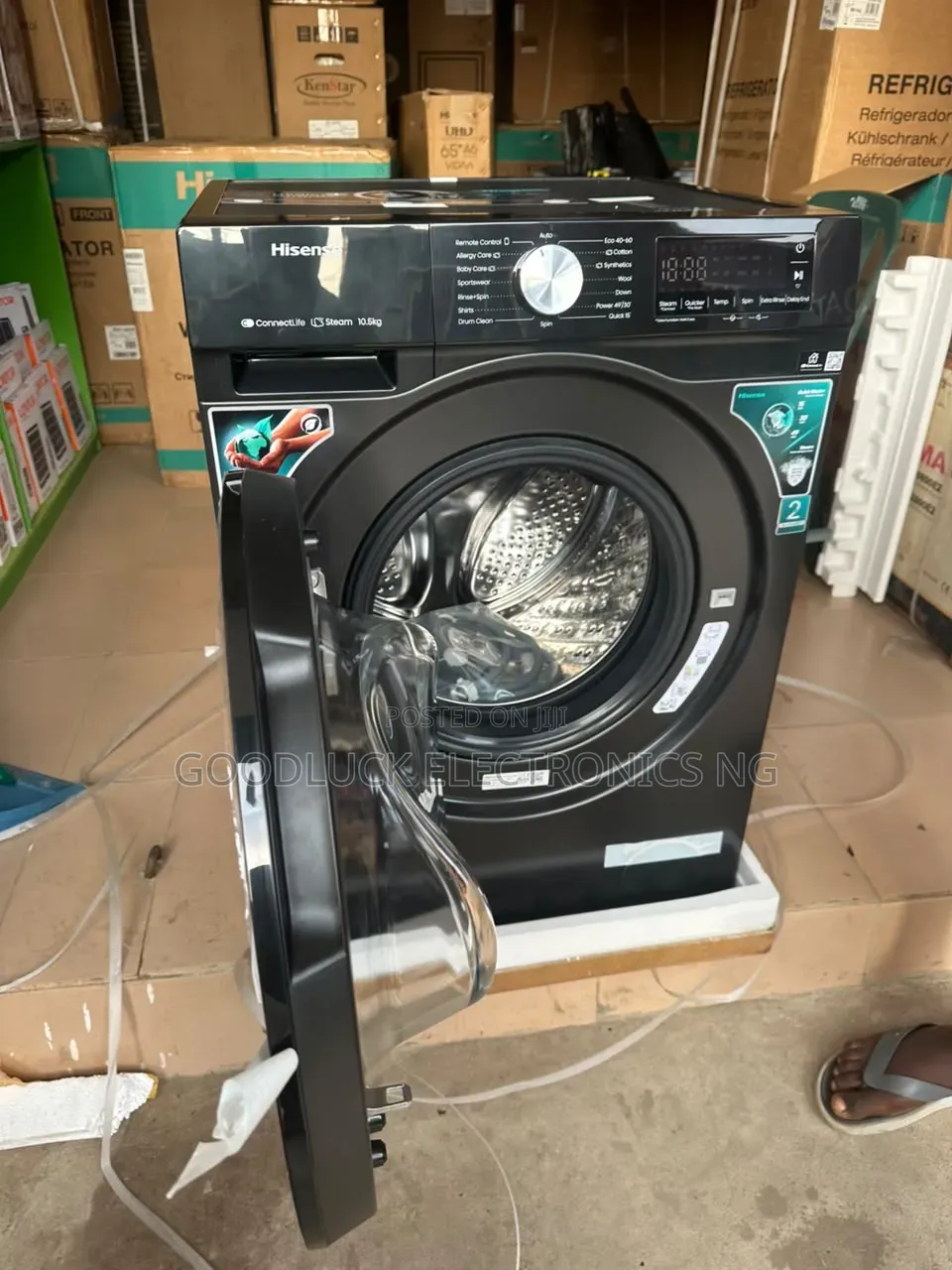 Hisense 10.5kg Steam Washing Machine