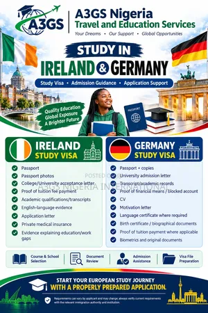 Ireland and Germany Study Visa