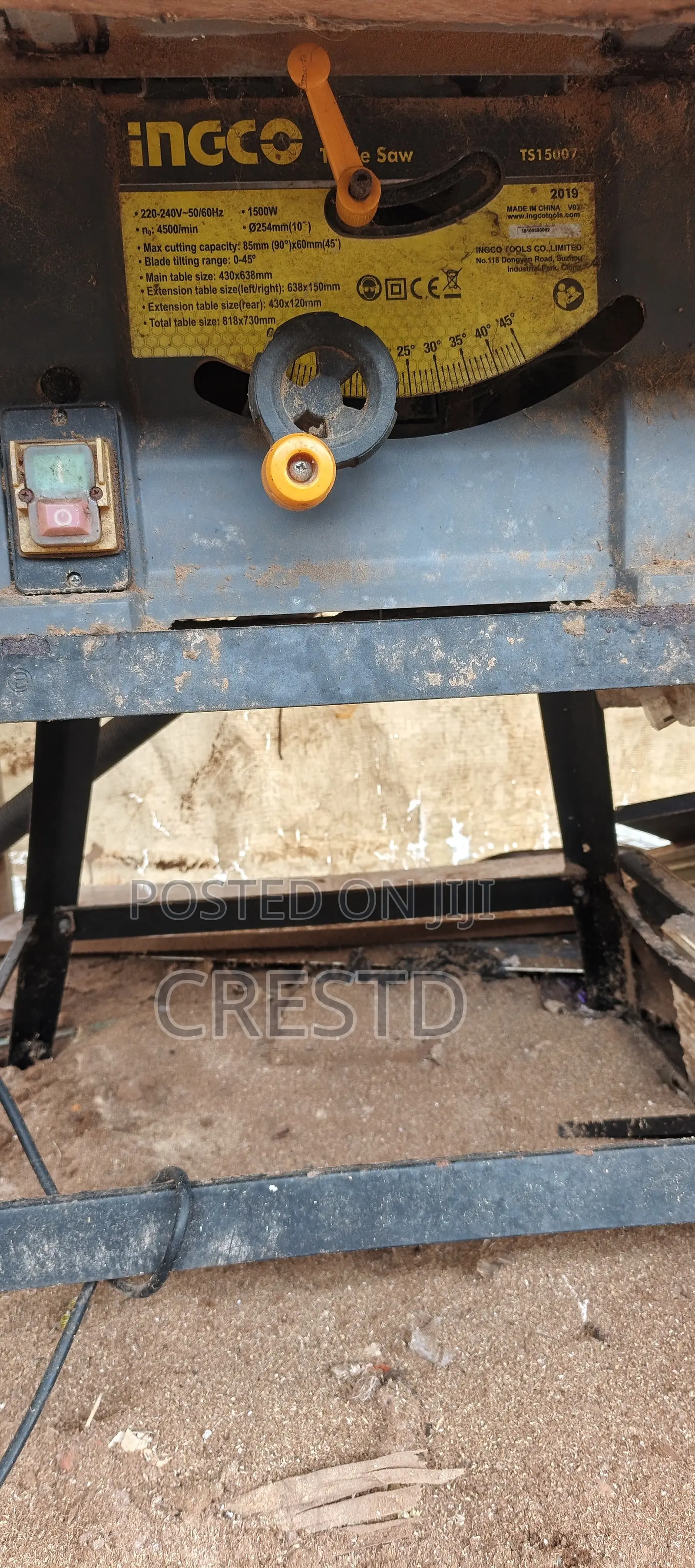 Ingco Table Saw & Thickness Plainer Combo