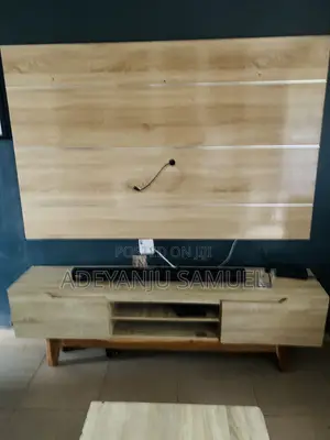 ABS Wooden 6ft TV Shelf and Console With Center Table