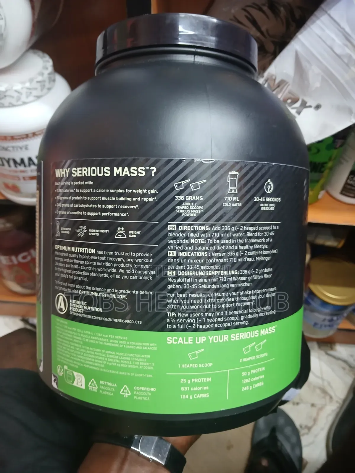 Optimum Nutrition Serious Mass 6LB – Chocolate