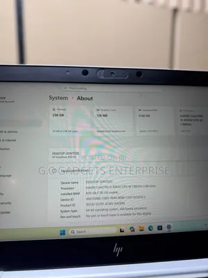 Laptop HP EliteBook 830 G6 8GB Intel Core i5 SSD 256GB
