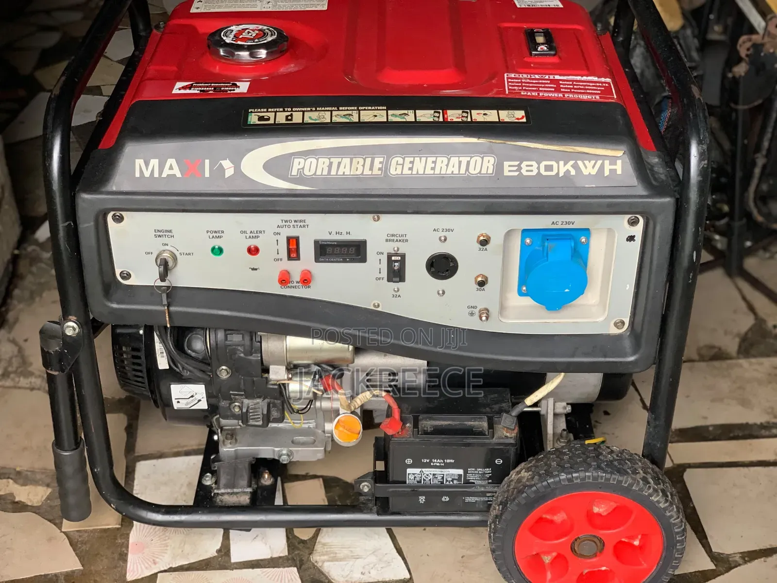 Maxi E80KWH Generator — 8kVA Auto Start