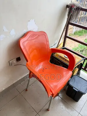 Plastic Chair With Iron Leg
